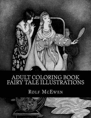 Book cover for Adult Coloring Book - Fairy Tale Illustrations