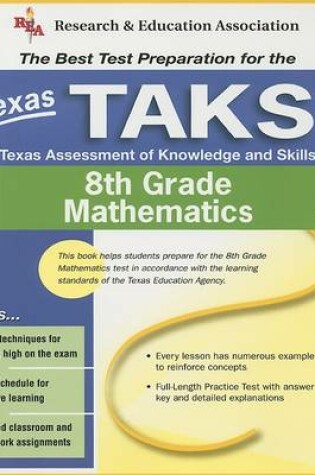 Cover of Texas TAKS 8th Grade Mathematics