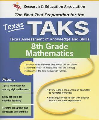Book cover for Texas TAKS 8th Grade Mathematics