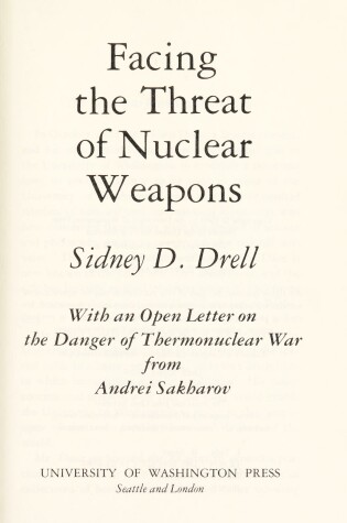 Cover of Facing the Threat of Nuclear Weapons