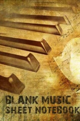 Cover of Blank Music Sheet Notebook