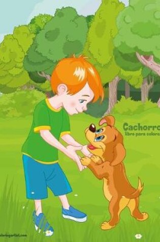 Cover of Cachorros libro para colorear