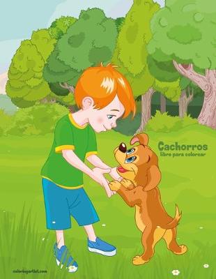 Book cover for Cachorros libro para colorear