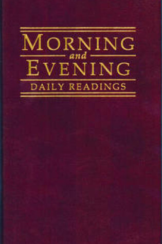 Cover of Morning And Evening - Burgundy