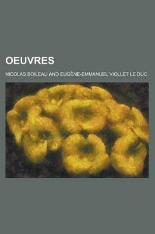 Cover of Oeuvres