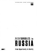 Book cover for Renewables in Russia: from Opportunities to Reality