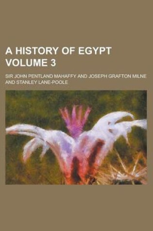 Cover of A History of Egypt Volume 3