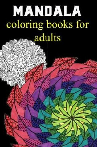 Cover of mandala coloring books for adults
