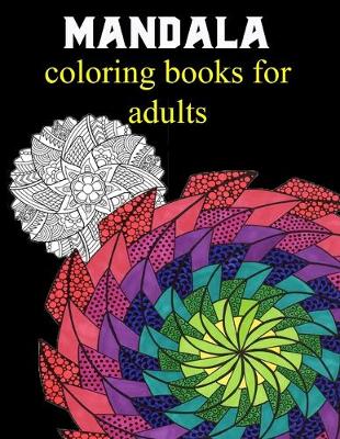 Book cover for mandala coloring books for adults