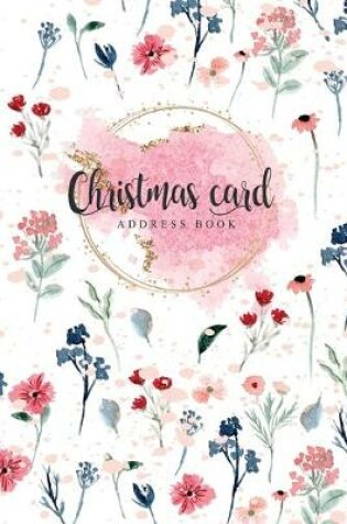 Cover of Christmas card address book