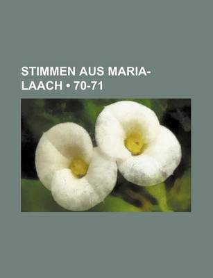 Book cover for Stimmen Aus Maria-Laach (70-71)