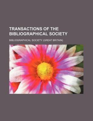 Book cover for Transactions of the Bibliographical Society (Volume 2)