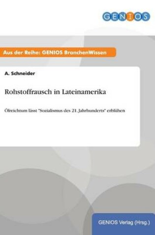 Cover of Rohstoffrausch in Lateinamerika