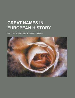 Book cover for Great Names in European History