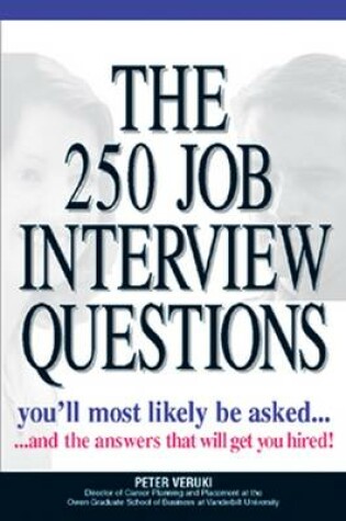 Cover of The 250 Job Interview Questions