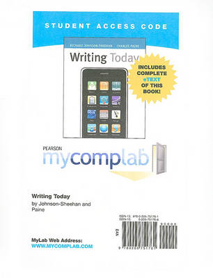 Book cover for Writing Today Student Access Code
