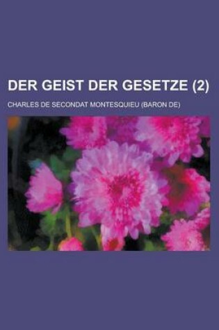 Cover of Der Geist Der Gesetze (2)