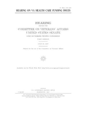 Book cover for Hearing on VA health care funding issues