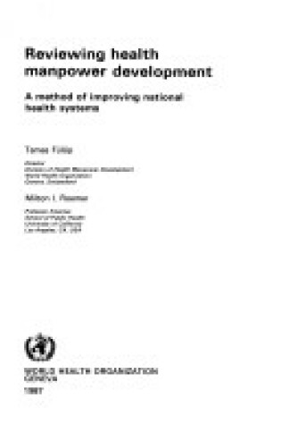 Cover of Reviewing Health Manpower Development