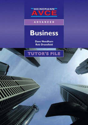 Book cover for AVCE Business Advanced Tutors Resource Pack