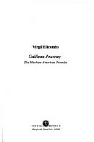 Cover of Galilean Journey