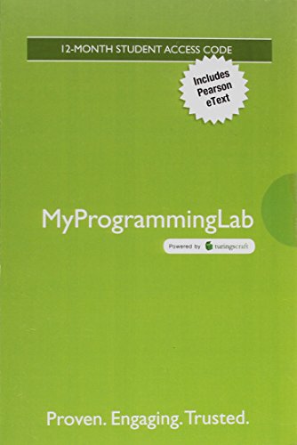 Book cover for Mylab Programming with Pearson Etext -- Access Card -- For Introduction to Programming Using Visual Basic