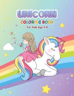 Book cover for Unicorn Coloring Book