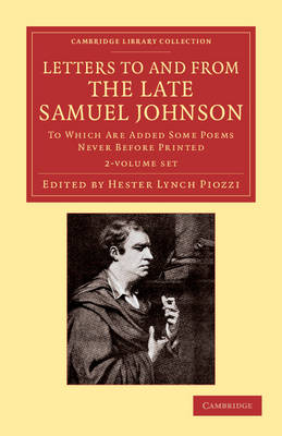 Book cover for Letters to and from the Late Samuel Johnson, LL.D. 2 Volume Set