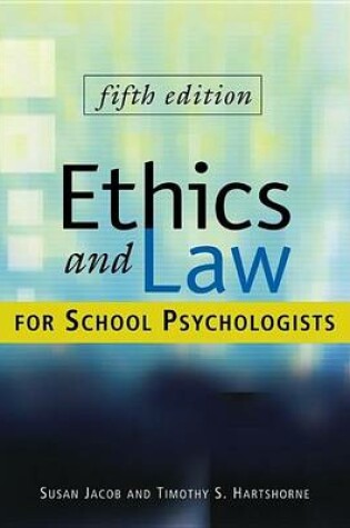 Cover of Ethics and Law for School Psychologists, Cafescribe