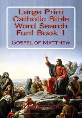 Book cover for Large Print Catholic Bible Word Search Fun! Book 1