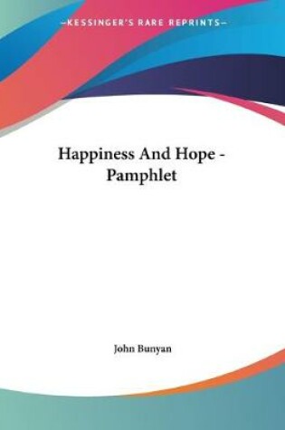 Cover of Happiness And Hope - Pamphlet