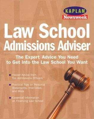 Book cover for Kaplan Newsweek Law School Admissions Adviser