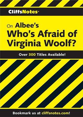 Book cover for Cliffsnotes on Albee's Who's Afraid of Virginia Woolf?