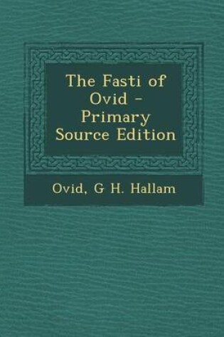 Cover of Fasti of Ovid