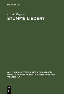 Cover of Stumme Lieder?