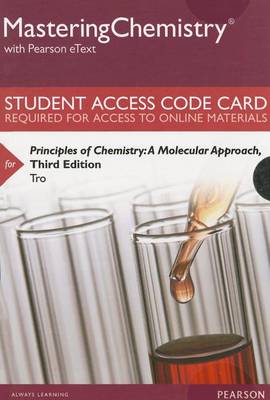 Book cover for Mastering Chemistry with Pearson eText -- Standalone Access Card -- for Principles of Chemistry