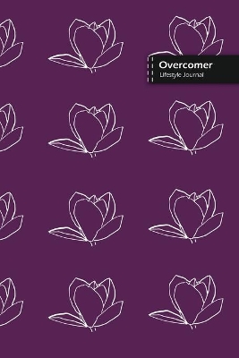 Book cover for Overcomer Lifestyle Journal, Blank Write-in Notebook, Dotted Lines, Wide Ruled, Size (A5) 6 x 9 In (Purple)