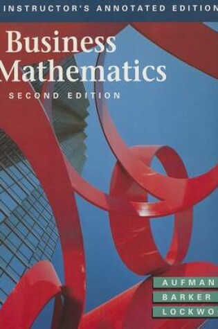 Cover of Business Maths 2e Iaee Sgansbg 5e Video)