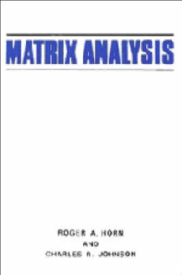 Book cover for Matrix Analysis