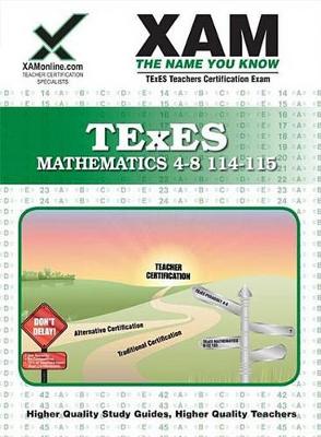 Cover of TExES Mathematics 4-8 114-115 Teacher Certification Exam