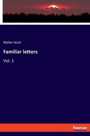Cover of Familiar letters