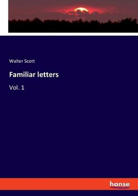 Book cover for Familiar letters