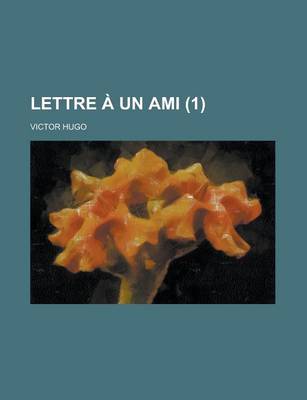 Book cover for Lettre a Un Ami