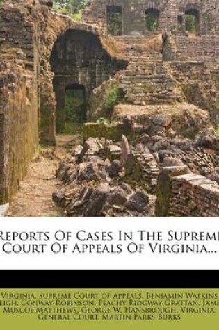 Cover of Reports of Cases in the Supreme Court of Appeals of Virginia...