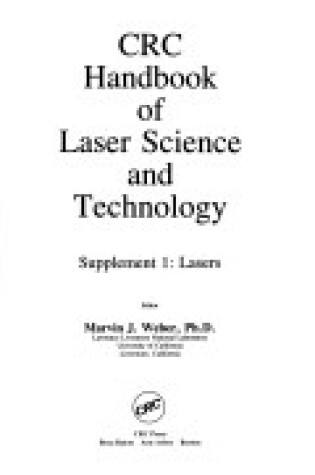 Cover of CRC Handbook of Laser Science and Technology, Supplement 1