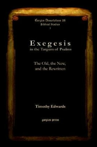 Cover of Exegesis in the Targum of Psalms