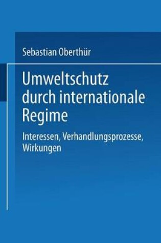 Cover of Umweltschutz durch internationale Regime