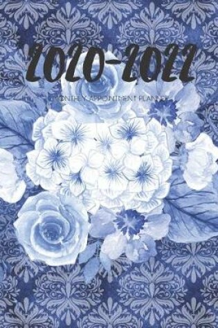 Cover of 2020-2022 Three 3 Year Planner Mandala Blue Flowers Monthly Calendar Gratitude Agenda Schedule Organizer