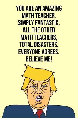 Book cover for You Are An Amazing Math Teacher Simply Fantastic All the Other Math Teachers Total Disasters Everyone Agree Believe Me