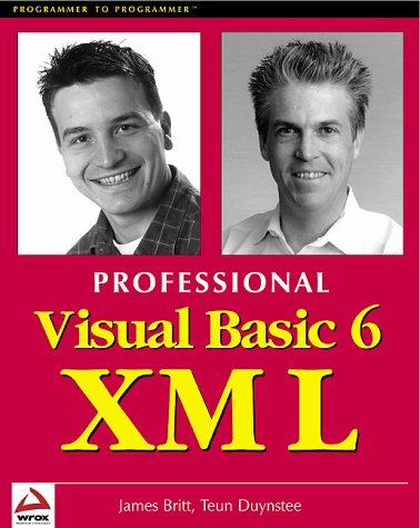 Book cover for Professional Visual Basic 6 XML